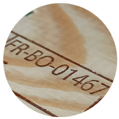 Marquage à emboutissage encré Marquage à emboutissage encré